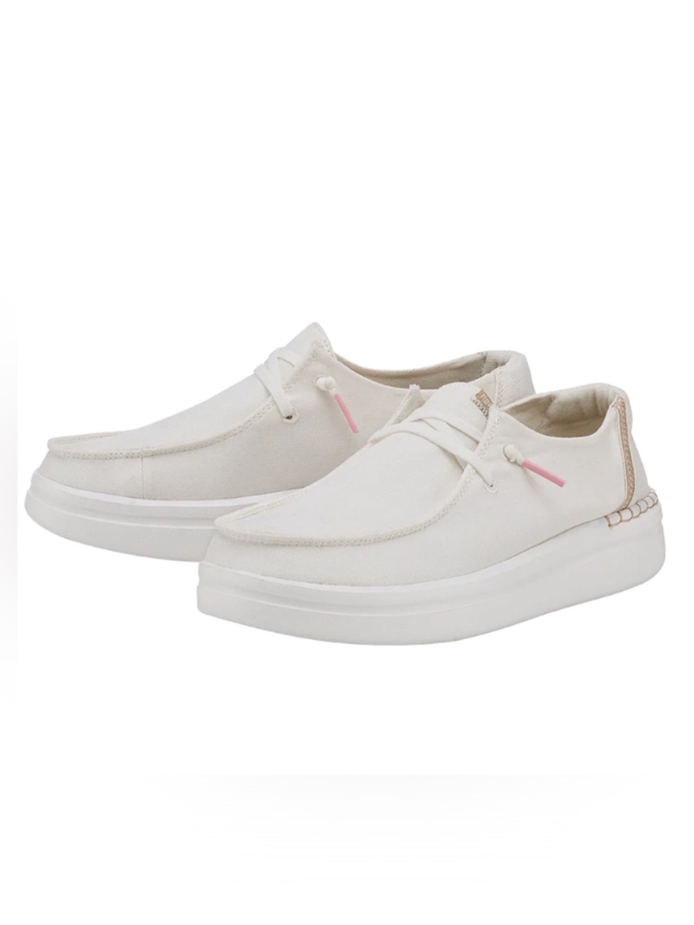 Hey Dude Spark white Wendy Rise slip on shoes size 7